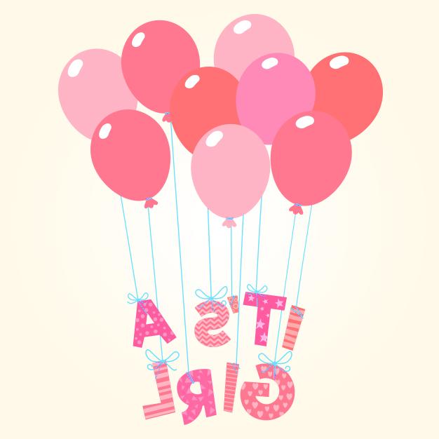 It's a Girl- Baloons